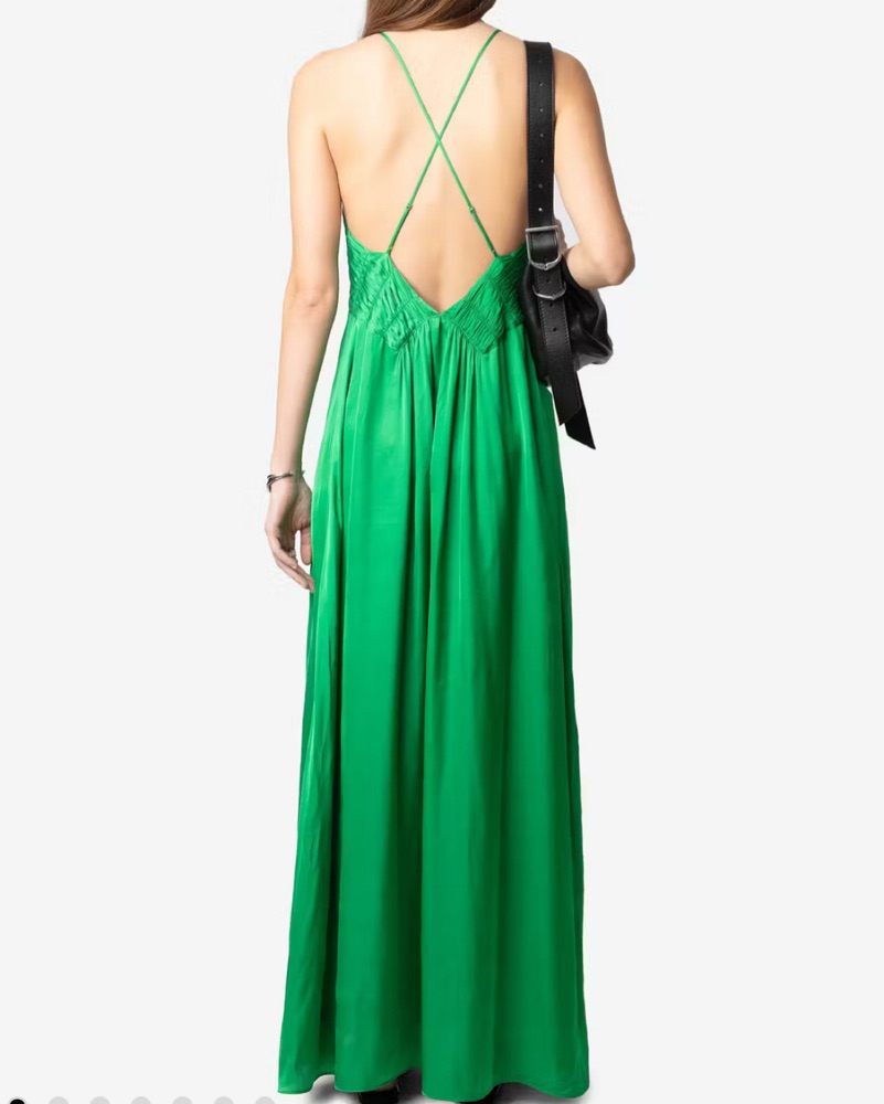 zadig and voltaire green dress Deniz Mesh Mini Dress – Retrofete main image 1