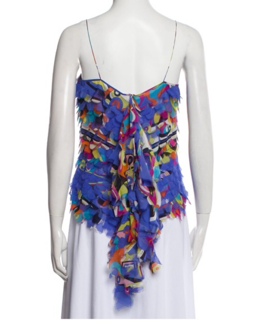 み*ん様 EMILIO PUCCI SILK ビジュー付きターバン Vintage Emilio Pucci Silk Printed Top | Pickle