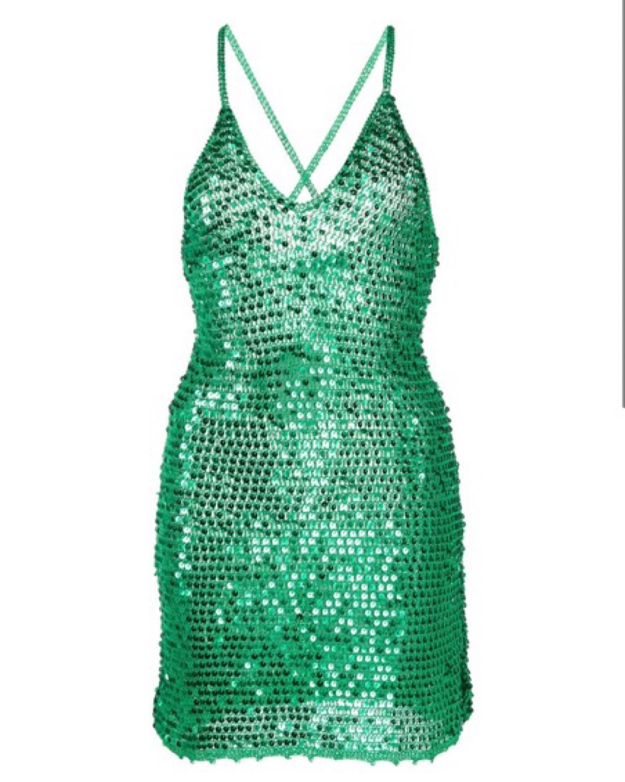 off the shoulder glitter dress Mother Of The Bride main image 0