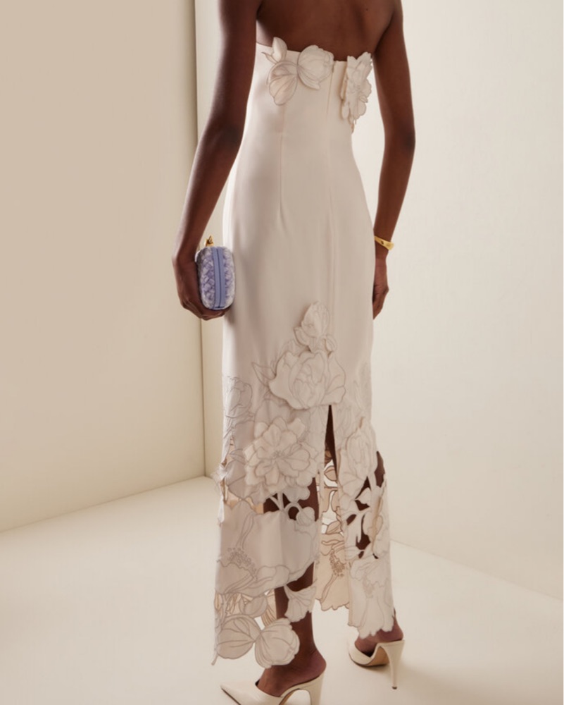 tuscan blue embroidered floral maxi dress Provence Bloom Tiered Maxi Dress Floral Blue