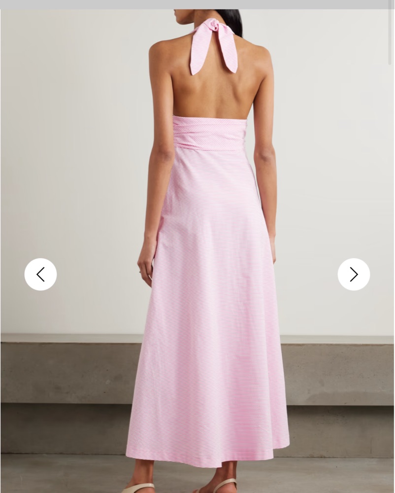 Bernadette Marilyn Pink Halter Dress by BERNADETTE - Pickle