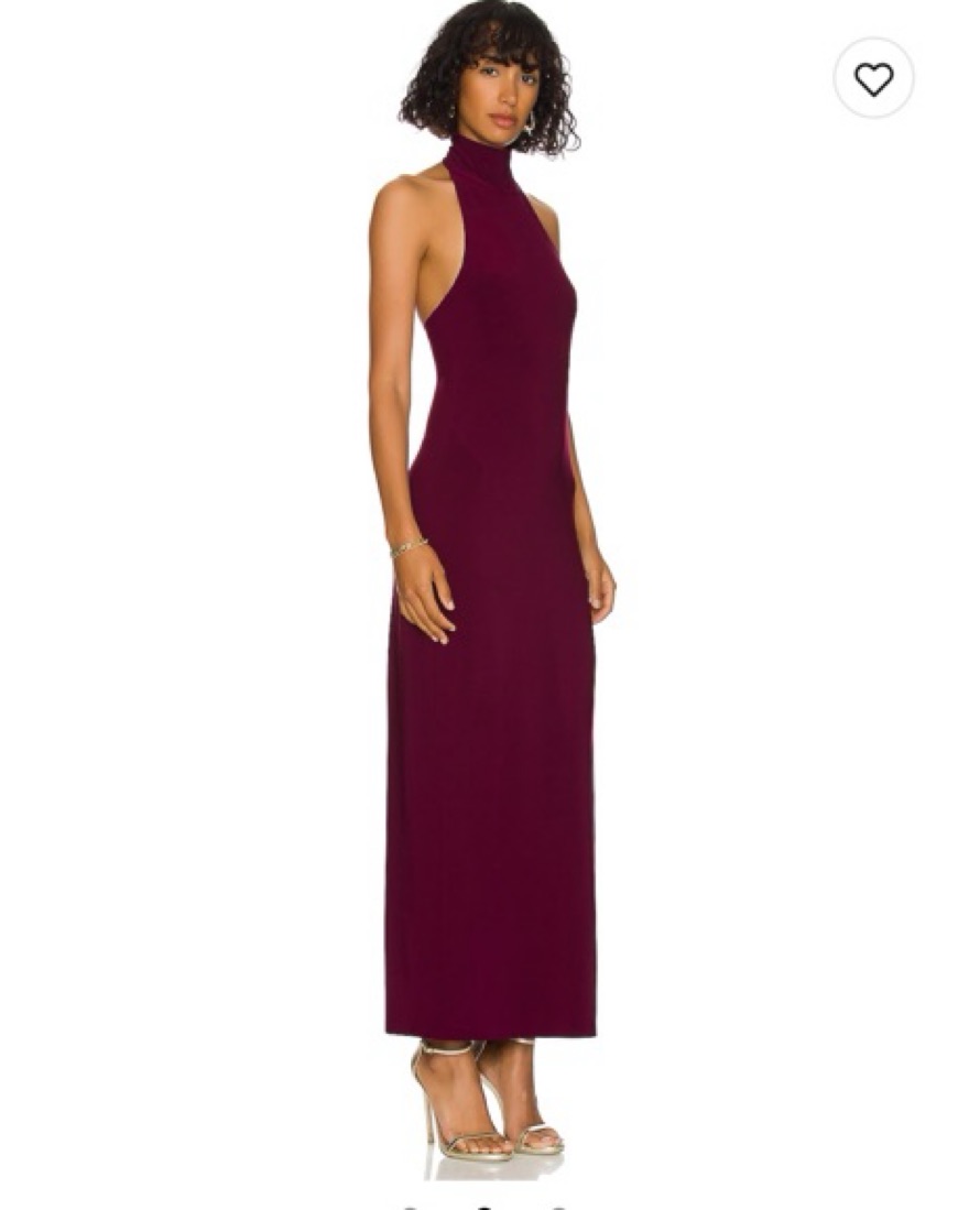 C*送様 1988年製 Lawlee O’Connor 刻印ビスクドール 38c X Revolve Turtle Halter Side Slit Dress by Norma Kamali - Pickle