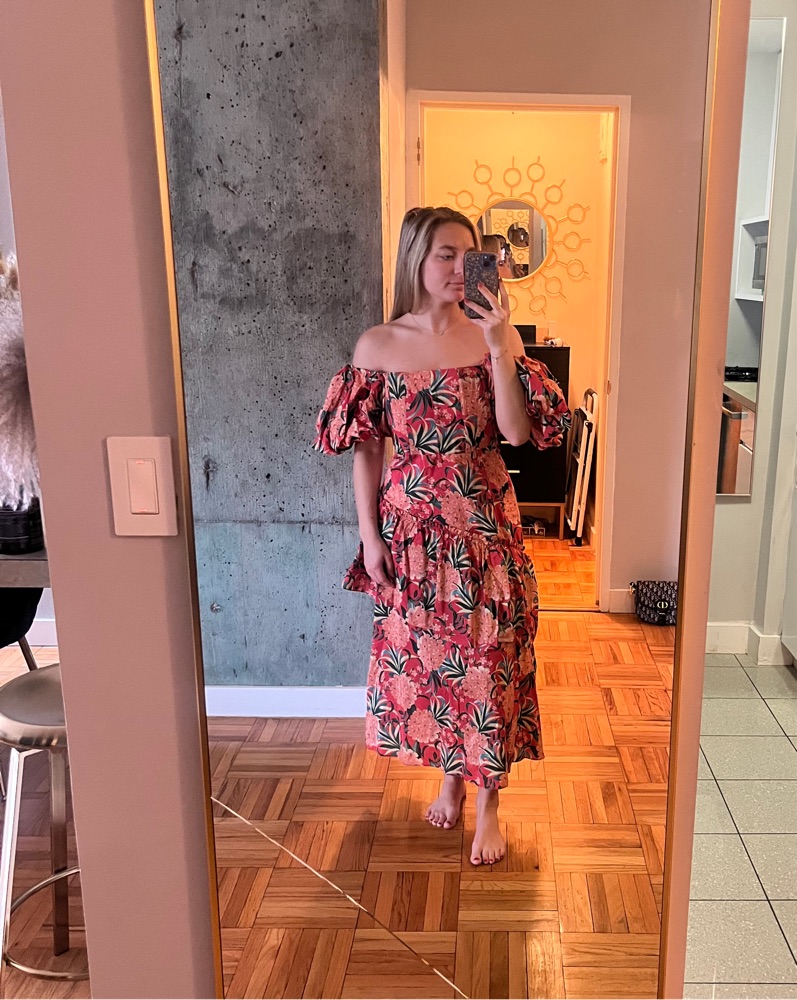 Farm Rio Pineapple Bloom Midi Dress by Farm Rio - Pickle