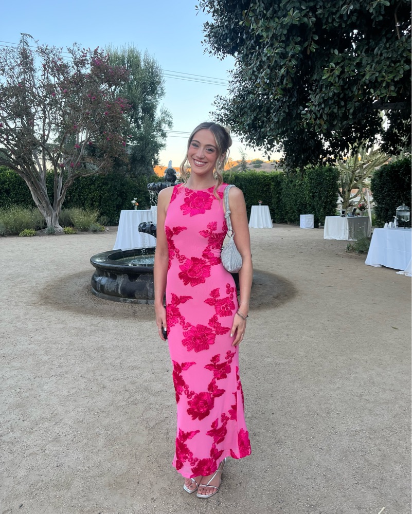 Fionna Floral Maxi Dress in Pink by Princess Polly - Pickle