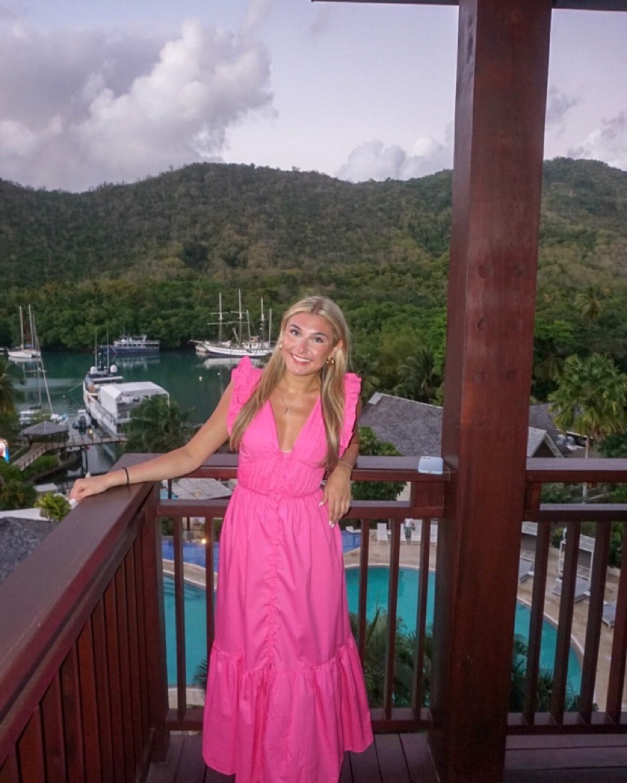 opt pink dress Dona Dress