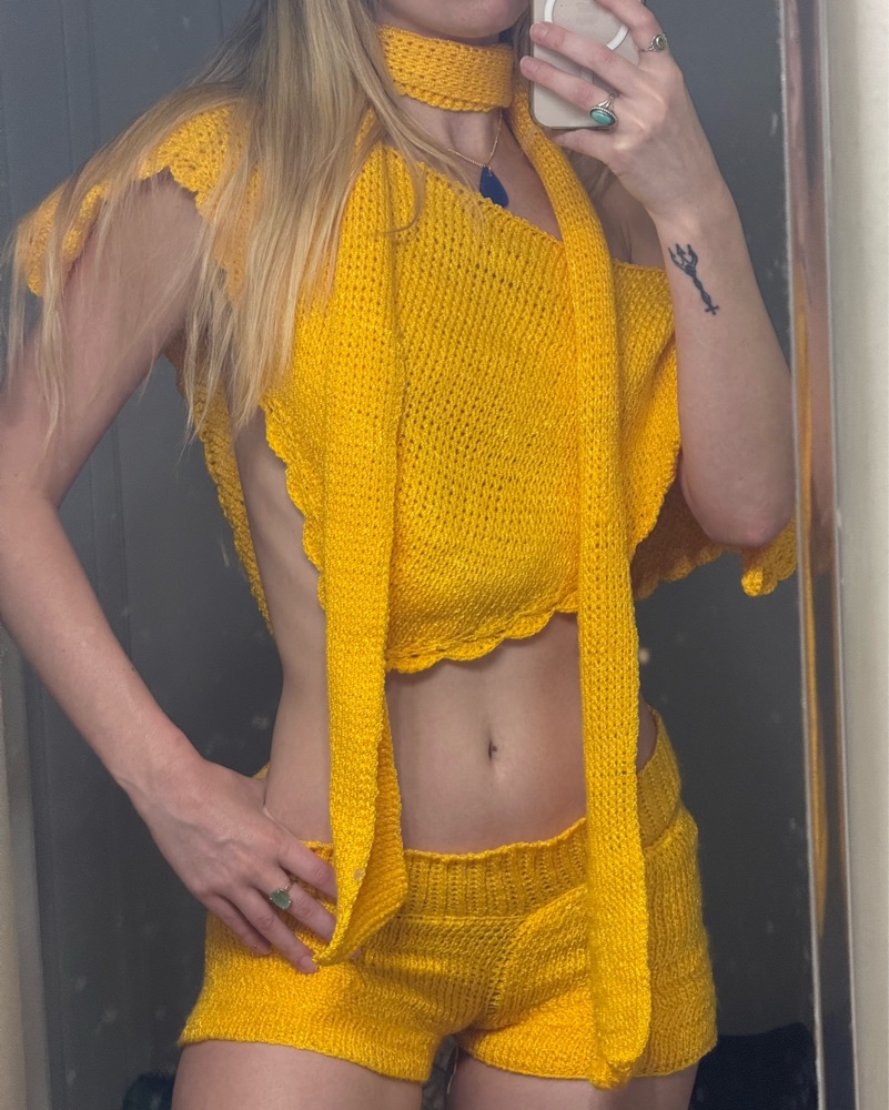 Sabrina Carpenter Manchild Knit Set by Handmade - Pickle