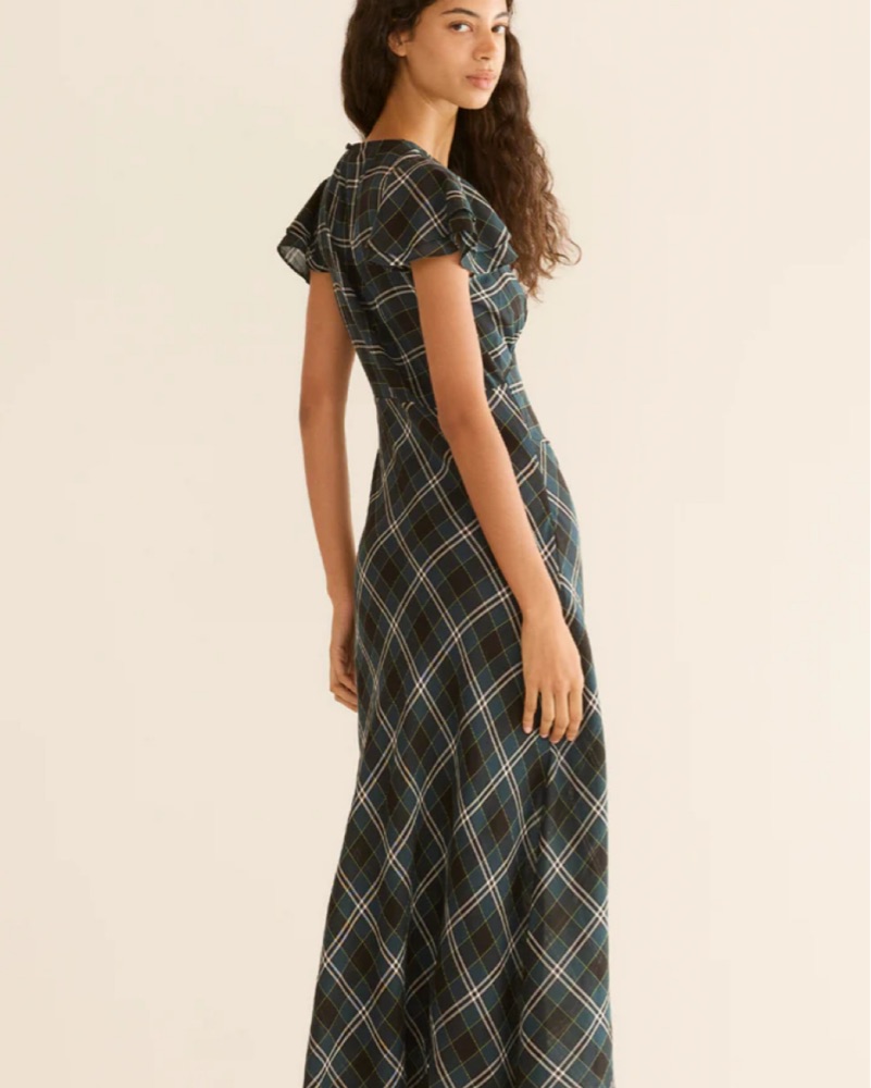 Doen Seraphine Dress In Plaid by Doen - Pickle