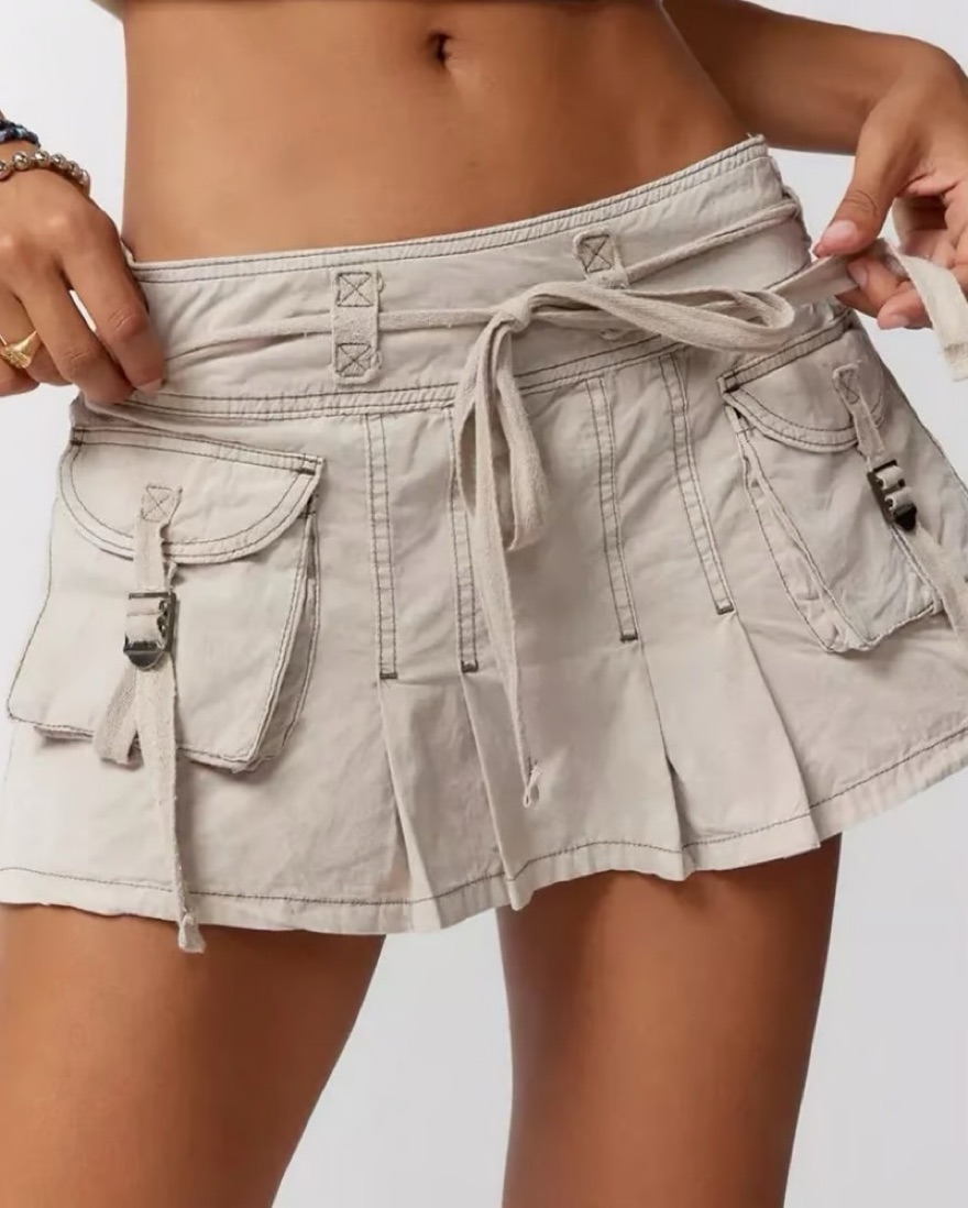 ミニスカート Porta PLEATS MINI SKIRT SHORTS BEIGE MUSINSA | PORTA PLEATS MINI SKIRT SHORTS, BEIGE