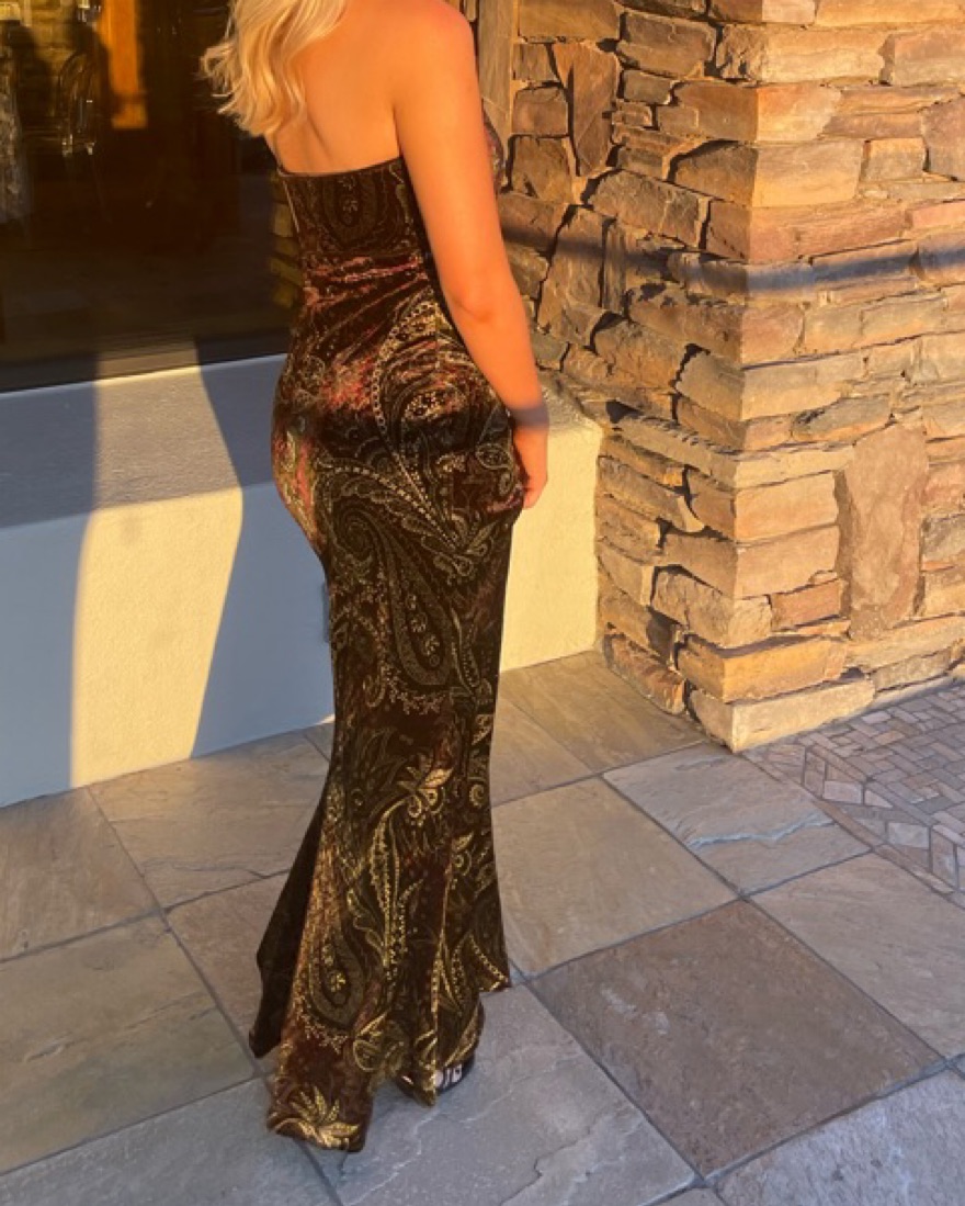 ralph lauren gold dress Lauren One-Shoulder Metallic Chiffon Gown Women's 10 Foil Long set Vintage Ralph Lauren Evening Gown