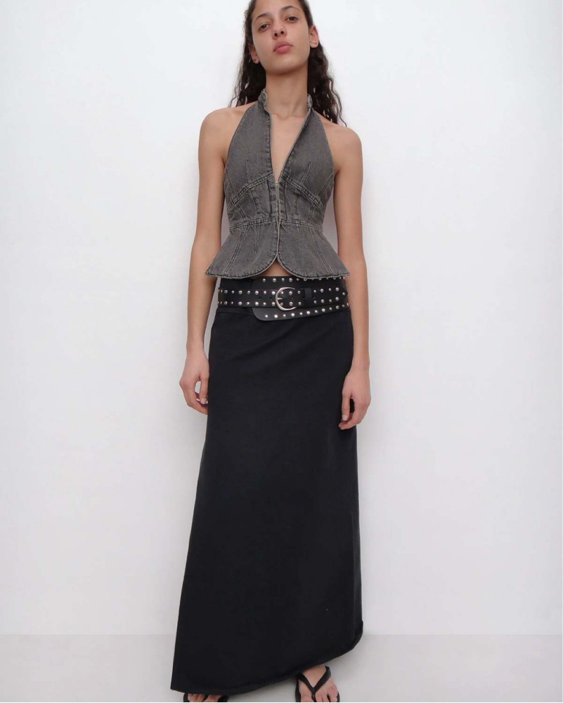 Studded Casilda Belt by Gimaguas - Pickle