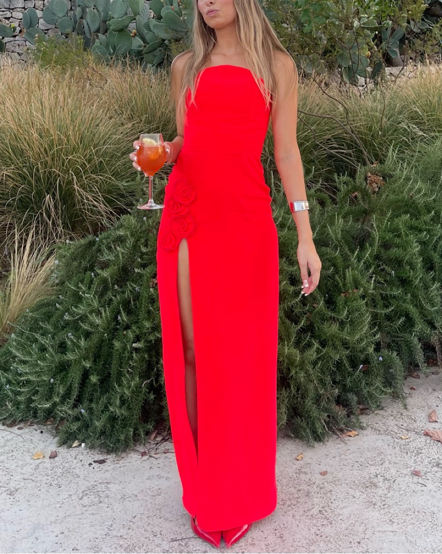 amanda uprichard red maxi dress Amanda Uprichard Red Maxi Dress by Amanda Uprichard