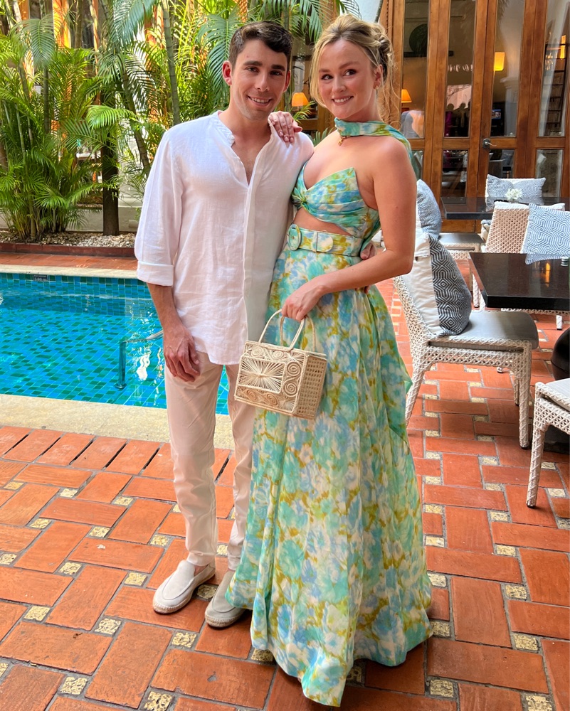 Zimmermann Blue/ Green 2 Piece Gown | Pickle