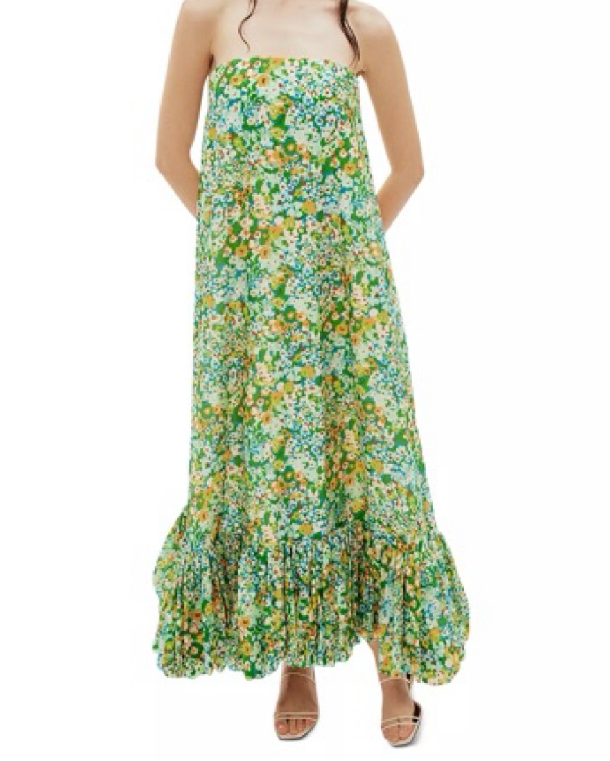 alemais green floral dress SAGE MIDI DRESS main image 0