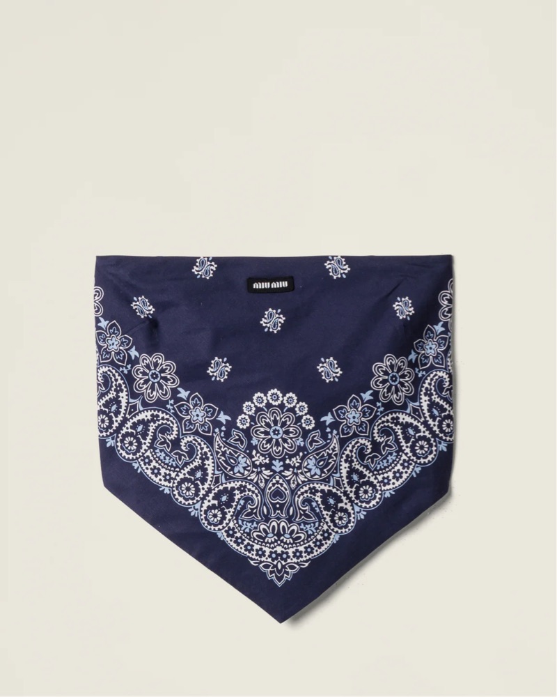 MiuMiu Poplin Bandana Top by Miu Miu - Pickle