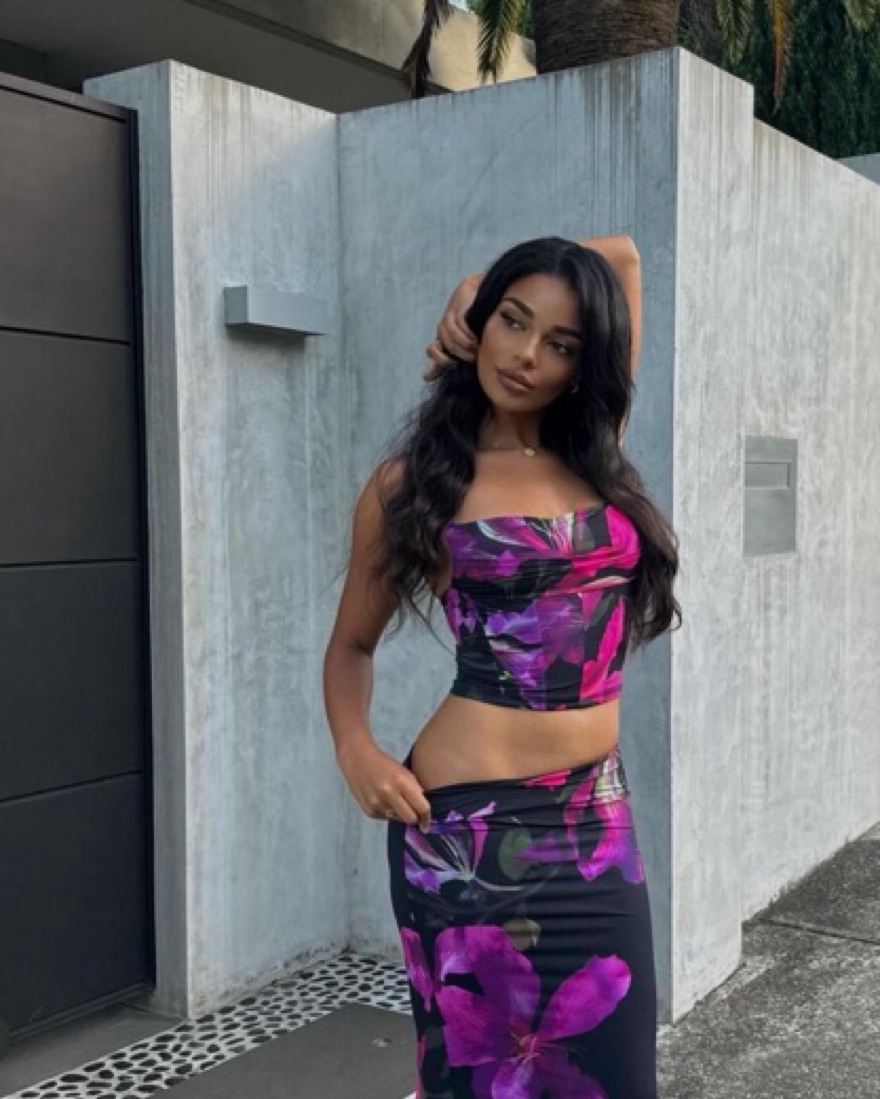 White Fox Purple Floral Set by White Fox Boutique - Pickle