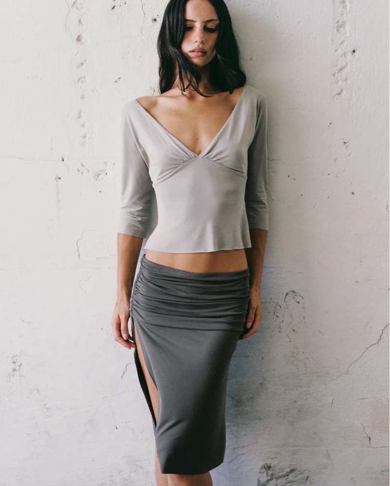 With Jean Lana Top and Lila Skirt Set by With Jean - Pickle