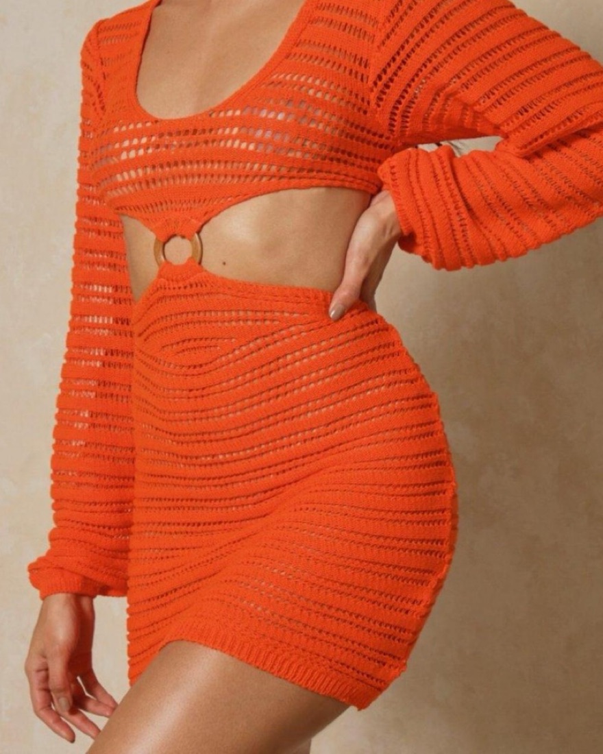 neon crochet dress Capittana: Lana Neon Pink Crochet Dress