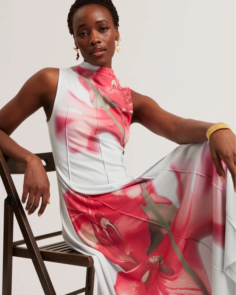 Ted Baker Rebehka Midi Dress by Ted Baker - Pickle