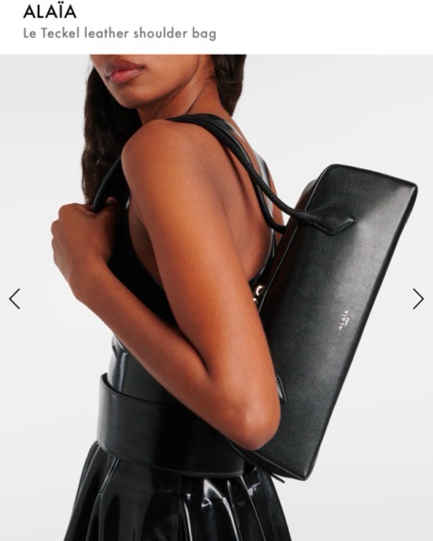 ショルダーバッグ・ポシェット ALAIA BLACK LEATHER TACKEL SMALL SHOULDER BAG Alaia Shoulder Bag | Pickle