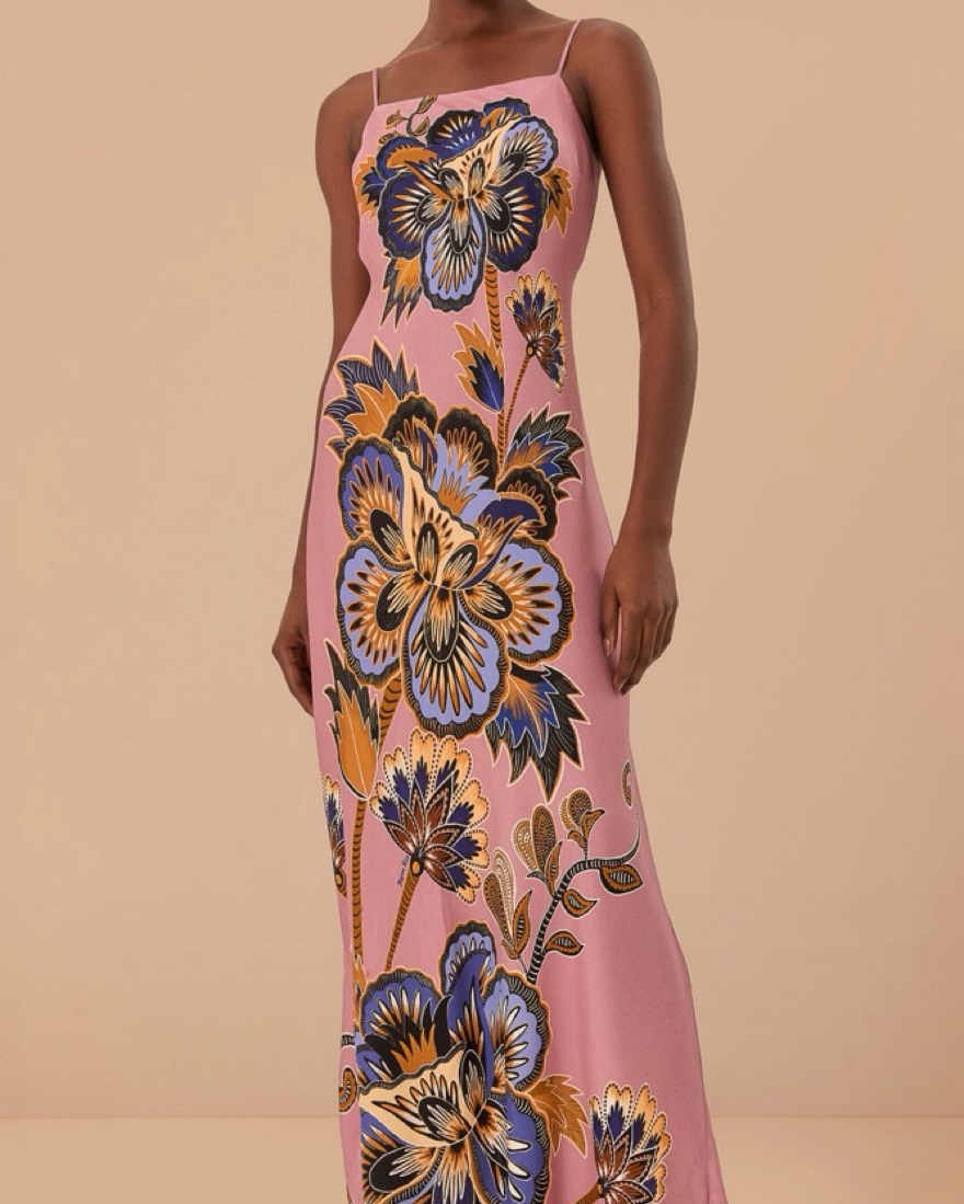 Farm Rio Pink Floral Maxi Dress by Farm Rio - Pickle