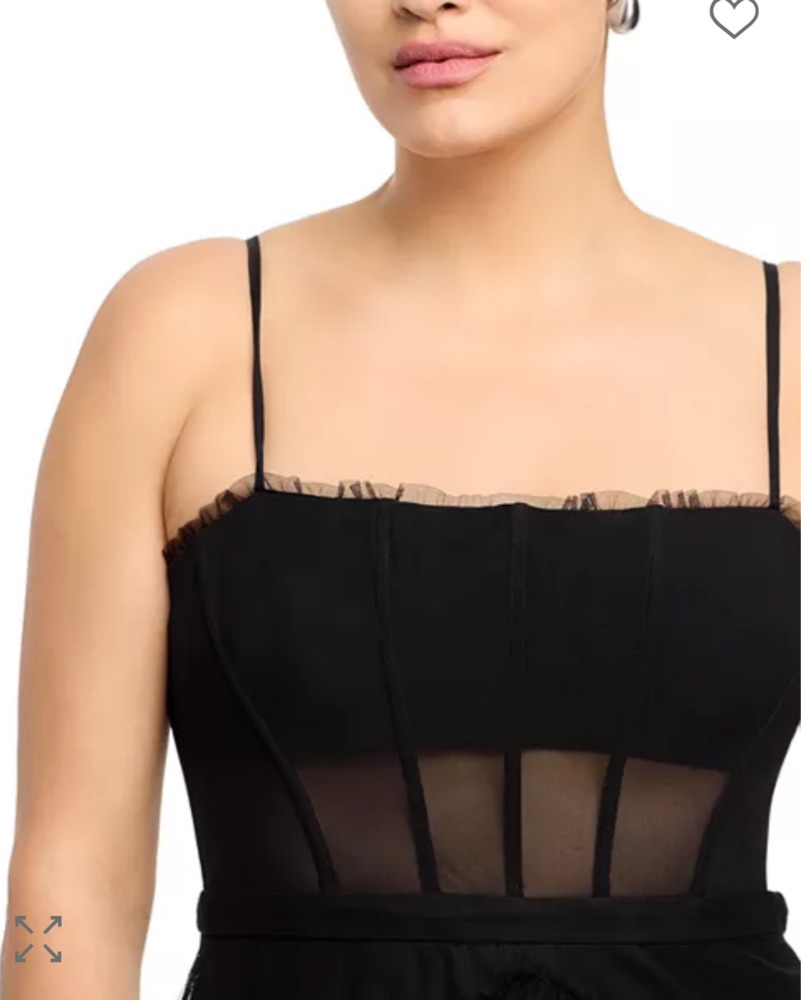 BCBG Tulle Corset Dress by BCBGMAXAZRIA - Pickle