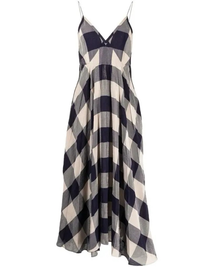 blue corset summer dress Picturesque Cutie Corset Lace-Up A-Line Midi Dress
