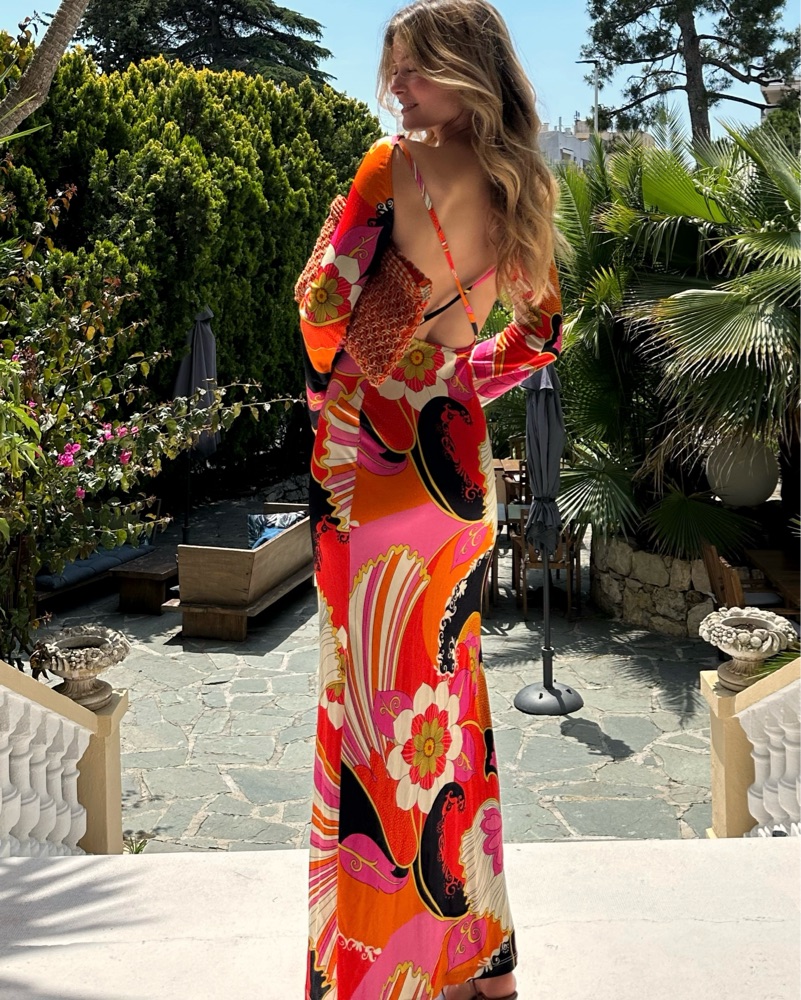 Ronny Kobo Printed Long Dress by Ronny Kobo - Pickle