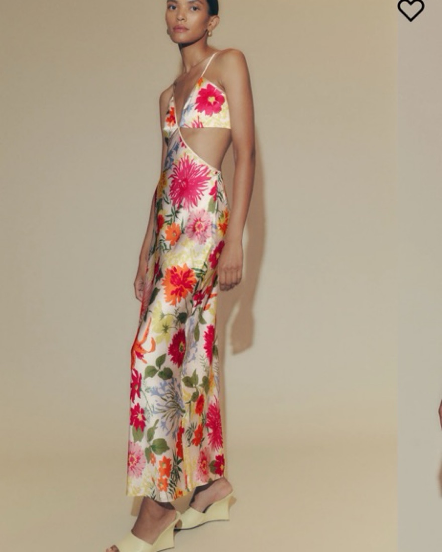poppies silk dress reformation Reformation Poppies Silk Dress, Milla/Pink