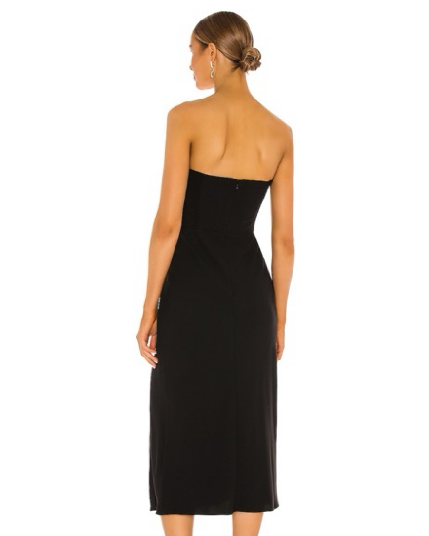 puff sleeve satin midi dress Satin Puff Sleeve Tie Neck Midi Dress | A-Line Dress