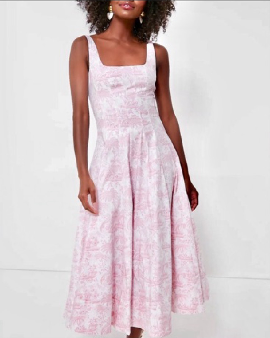 staud wells dress pink Staud Wells Dress