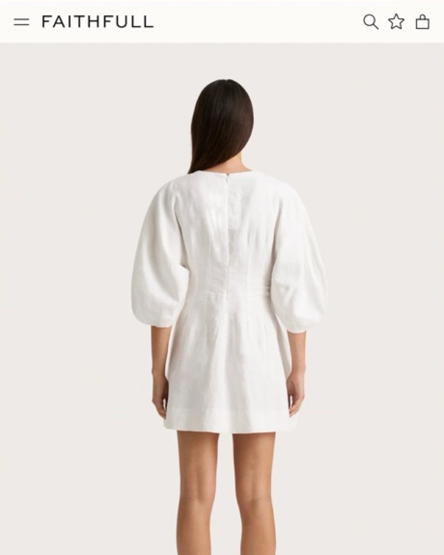 Faithfull Soleil Linen Mini Dress by Faithfull The Brand - Pickle