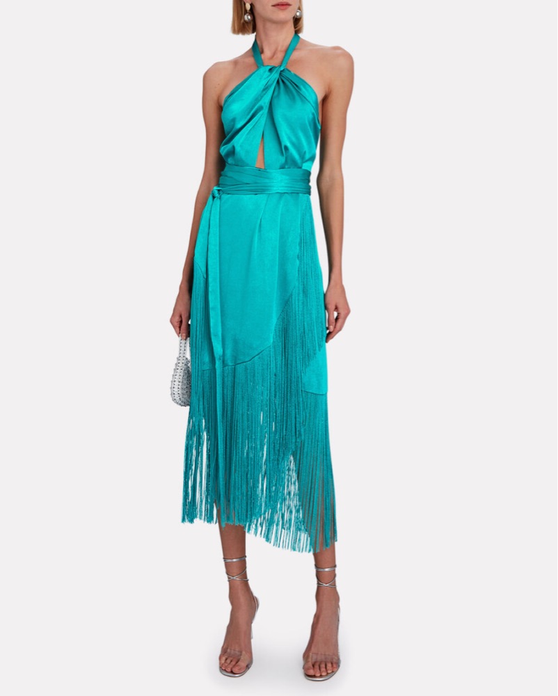blue sunset dress Sunset Stripe Strapless Dress in Blue Multi