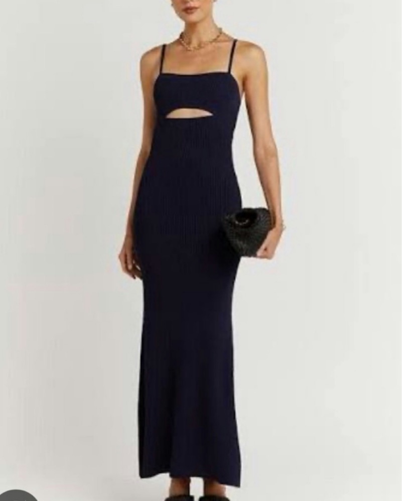 dissh cut out dress Dissh black dress with cut outs on side. Maxi length