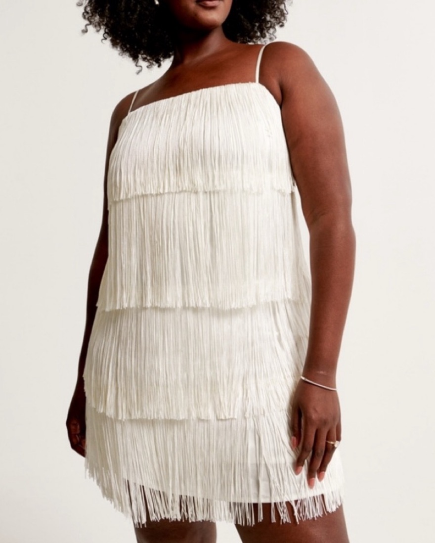 Abercrombie & Fitch Fringe Mini Dress by Abercrombie and Fitch - Pickle