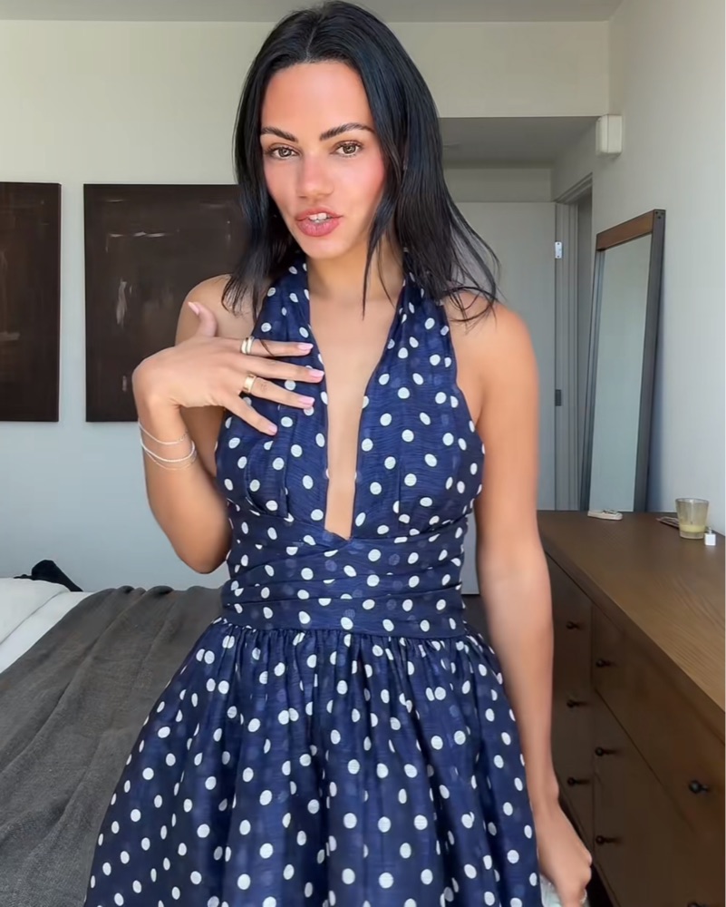 zimmermann polka dot dress halter zimmermann high tide polka dot dress by Zimmermann
