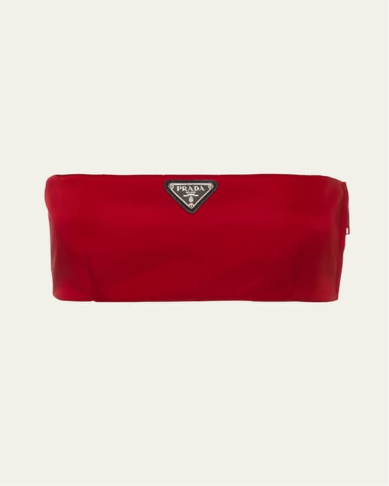PRADA RE-NYLON ベアトップ 40 Prada - Re-Nylon Red Bra Top by Prada - Pickle