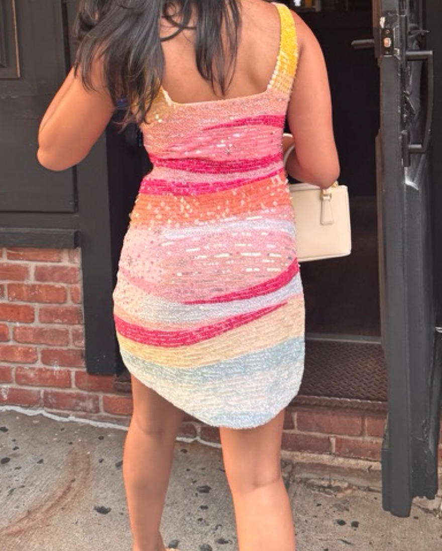 Staud Sequin Mini Dress by Staud - Pickle