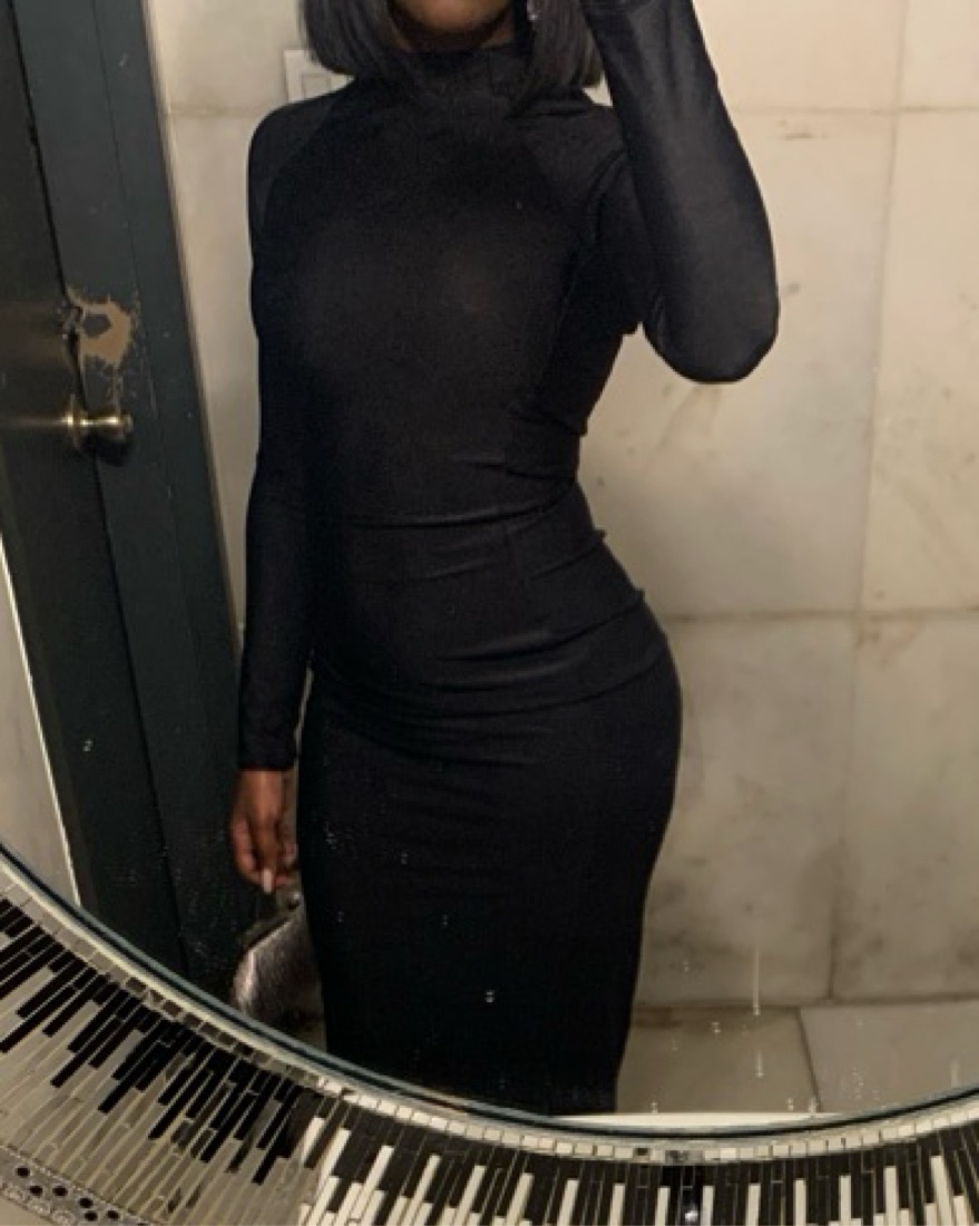 prix workshop black dress Penelope Dress