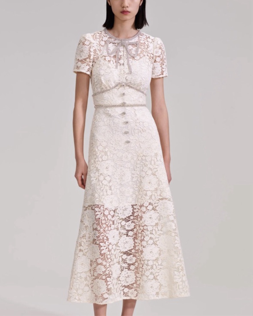 cream tailored dress self-portrait - Bouclé And Chiffon Midi Size:3T-4T For Love & Lemons Antonia Dress The charcoal tailored woven Soundproof surfaces: Blitz Electronic