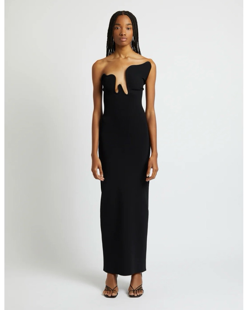 【関税込み】Christopher Esber ブラック ベール マキシドレス Christopher Esber Dress | Pickle