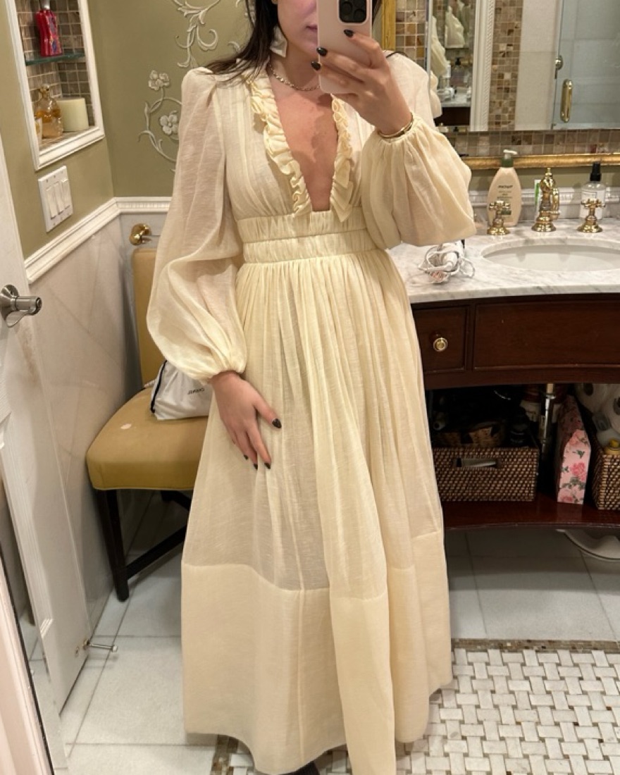 Zimmermann Deep V-Neck Gown | Pickle