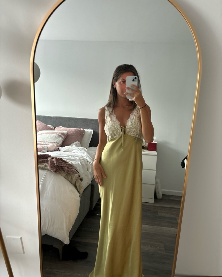 Countryside Maxi Slip Dress Free People by Free People - Pickle