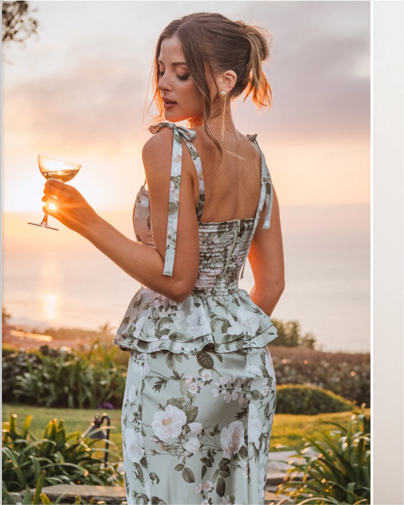 pauline peplum dress Pauline Peplum Dress, in Blissful Garden Gala | Show Me Your Mumu