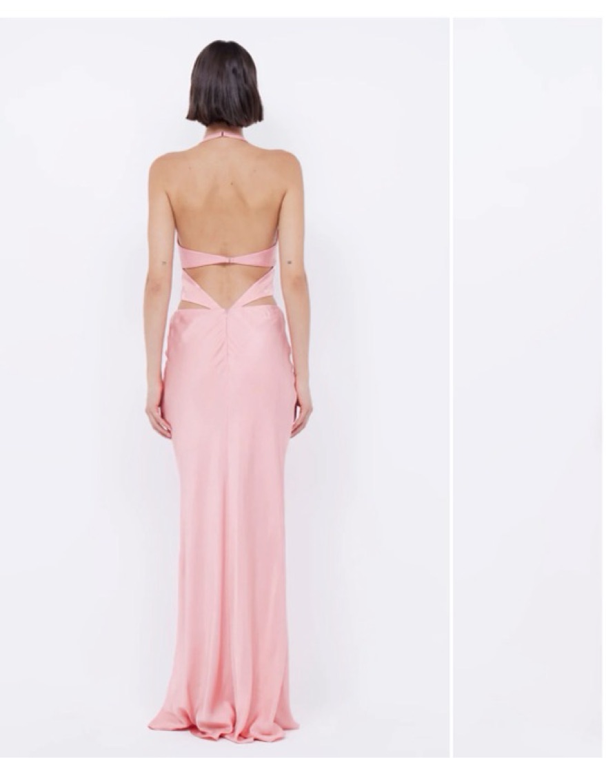 bec and bridge pink palm tree dress Bec + Bridge - SABIA TWIST DRESS - ORCHID PINK