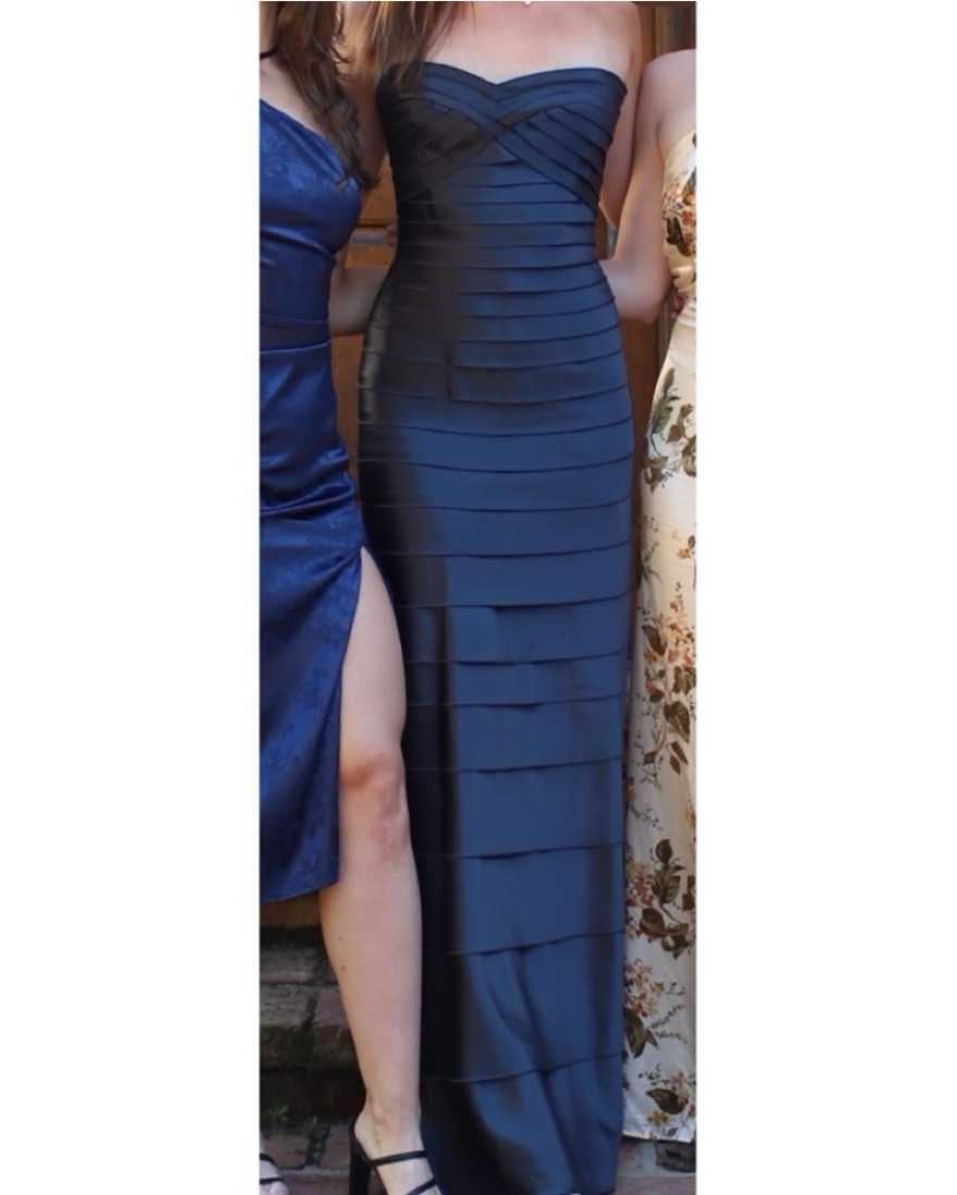 princess polly baby blue dress Garner Royal Blue Bandage Dress – Potere Clothing main image 1