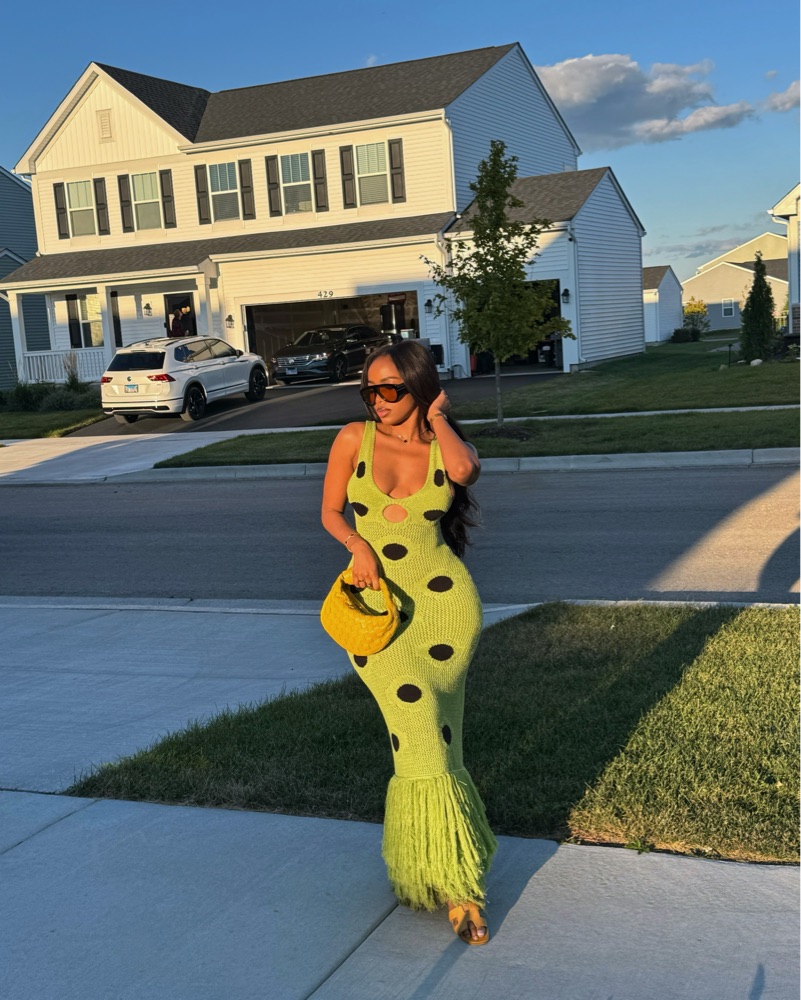 HANIFA HARPER MAXI KNIT DRESS by Hanifa - Pickle