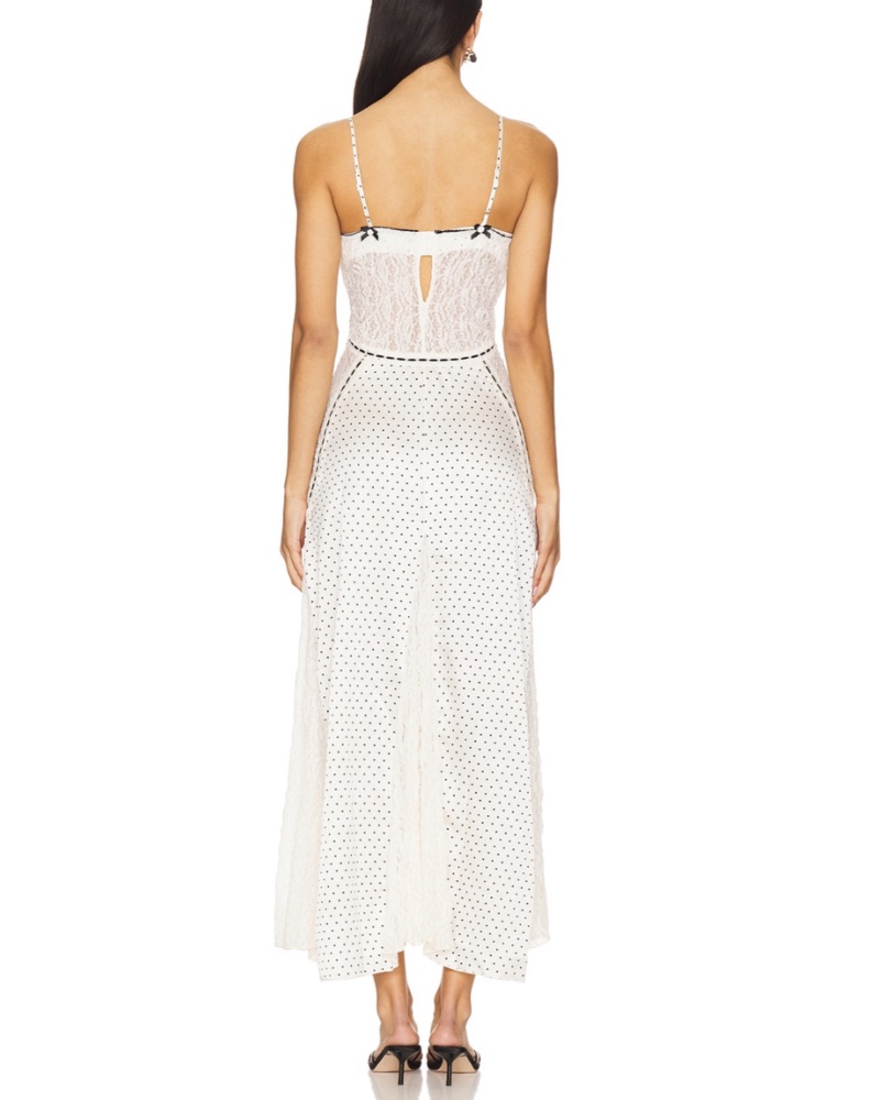 Free People Polka Dot Lace Maxi Dress by Free People - Pickle
