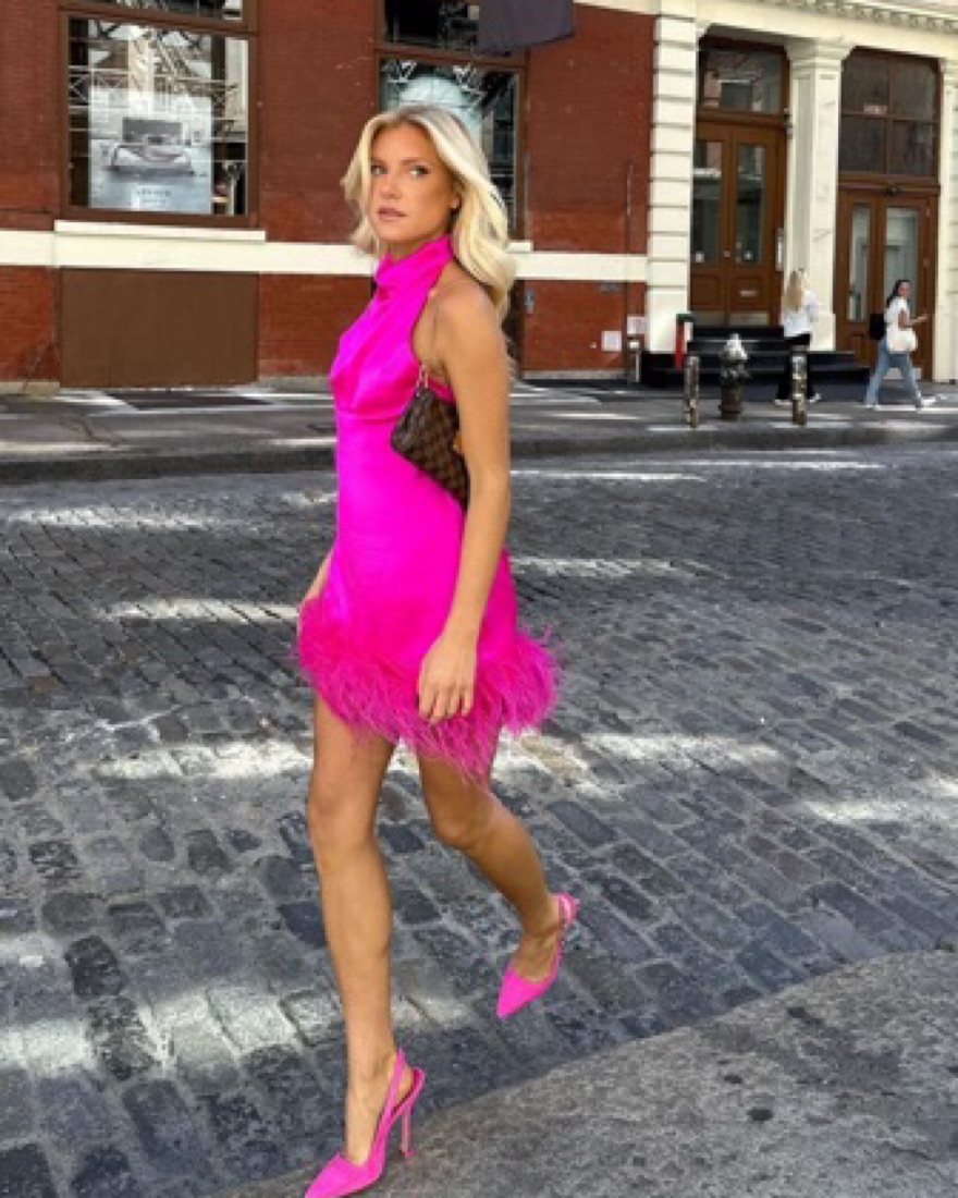amanda uprichard pink dress Banco in Multi | Party Cocktail Dress this fully lined dress promises both comfort and style Amanda Uprichard one shoulder dress.