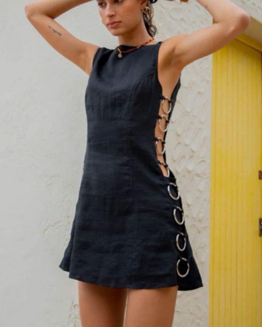discoteca mini dress Vrg Grl Discoteca Mini Dress Black by Vrg Grl