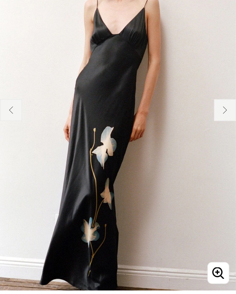 staud hank silk dress STAUD, Hank Silk Dress in Vintage Floral, Size XL